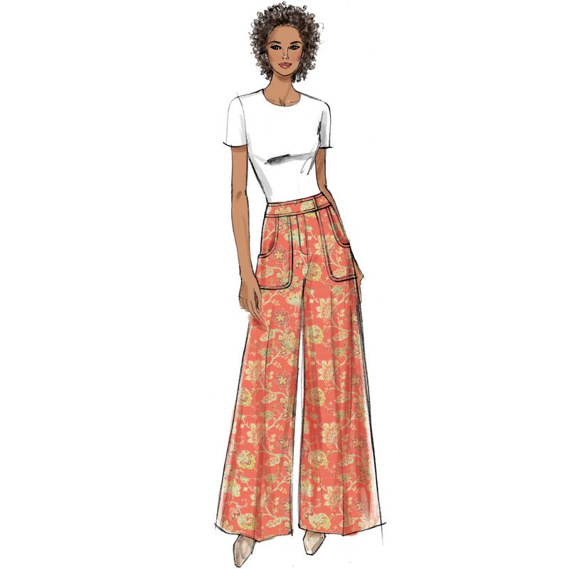 Patron Vogue 9361 A5 - Pantalon pour femme coupe évasée