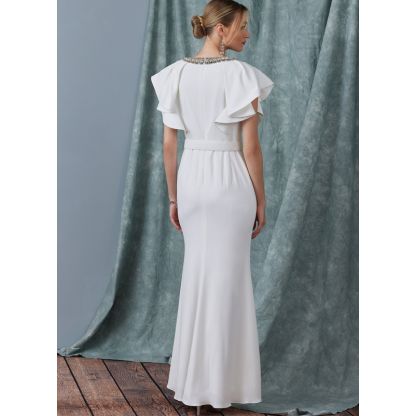 Patron Vogue 1919 B5 - Robe femme ajustée et doublée 2