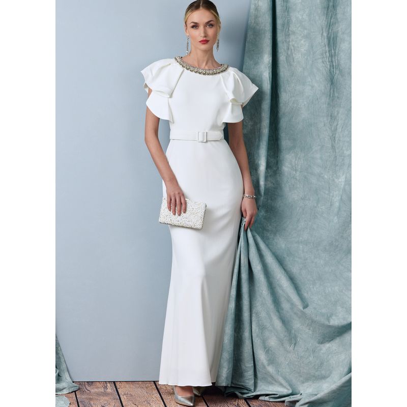 Patron Vogue 1919 B5 - Robe femme ajustée et doublée