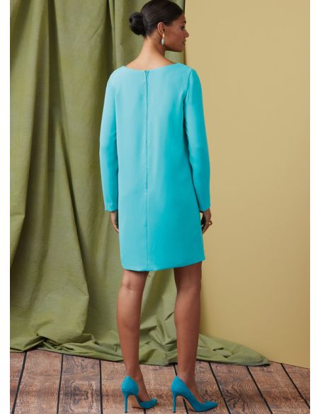 Patron Vogue 1920 A5 - Robe femme coupe semi-ajustée