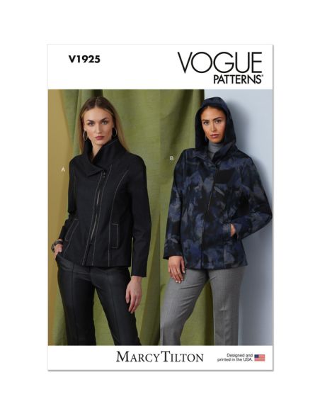 Patron Vogue 1925 A5 - Veste femme coupe semi-ajustée