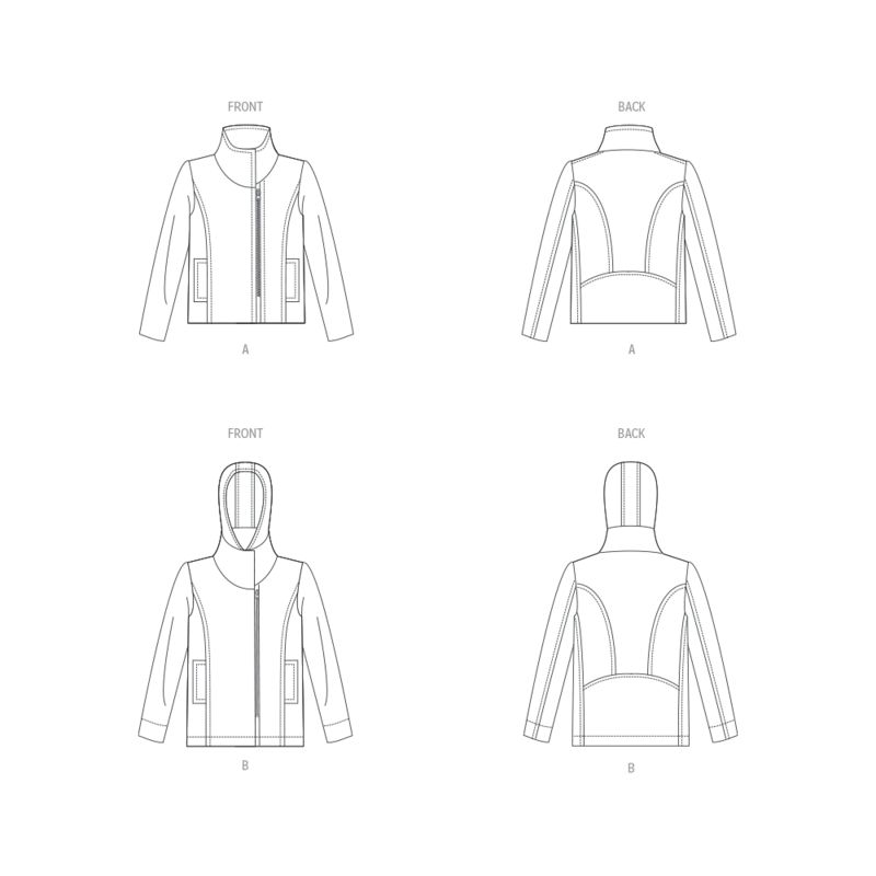 Patron Vogue 1925 A5 - Veste femme coupe semi-ajustée