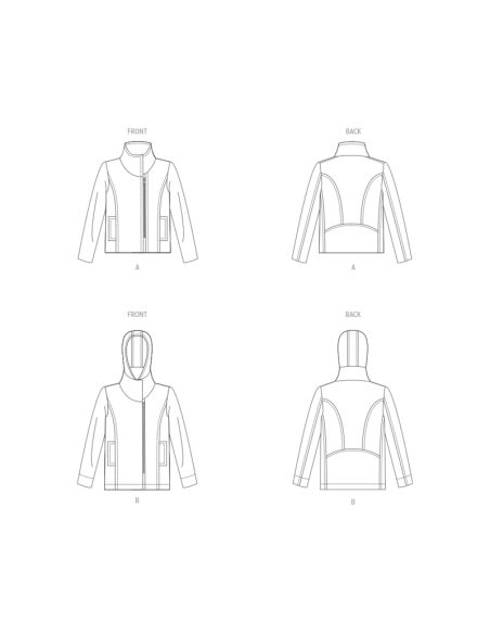 Patron Vogue 1925 F5 - Veste femme coupe semi-ajustée