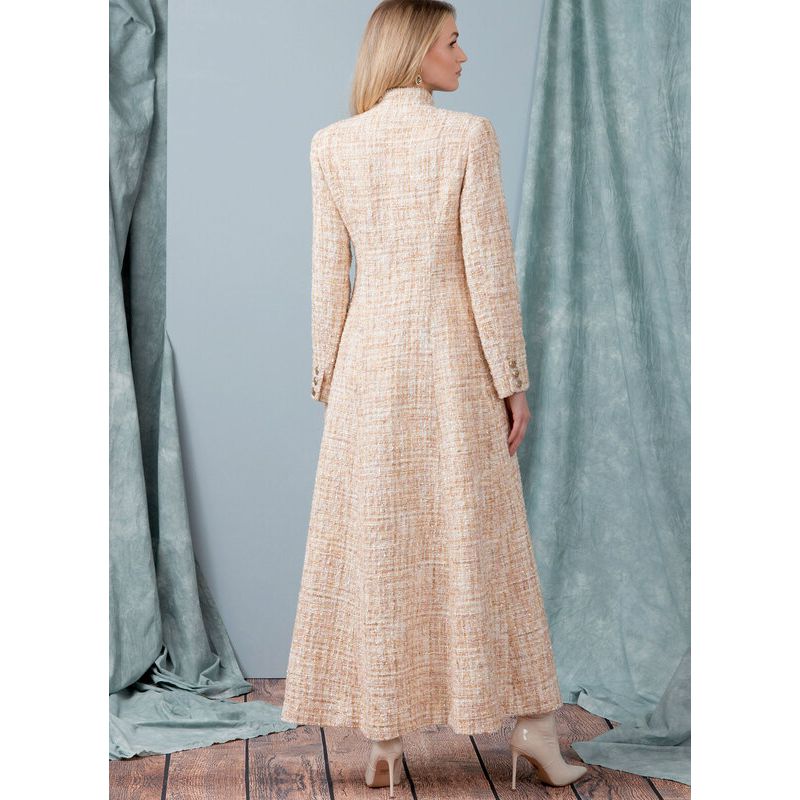 Patron Vogue 1926 Y5 - Manteau femme doublé coupe semi-ajustée