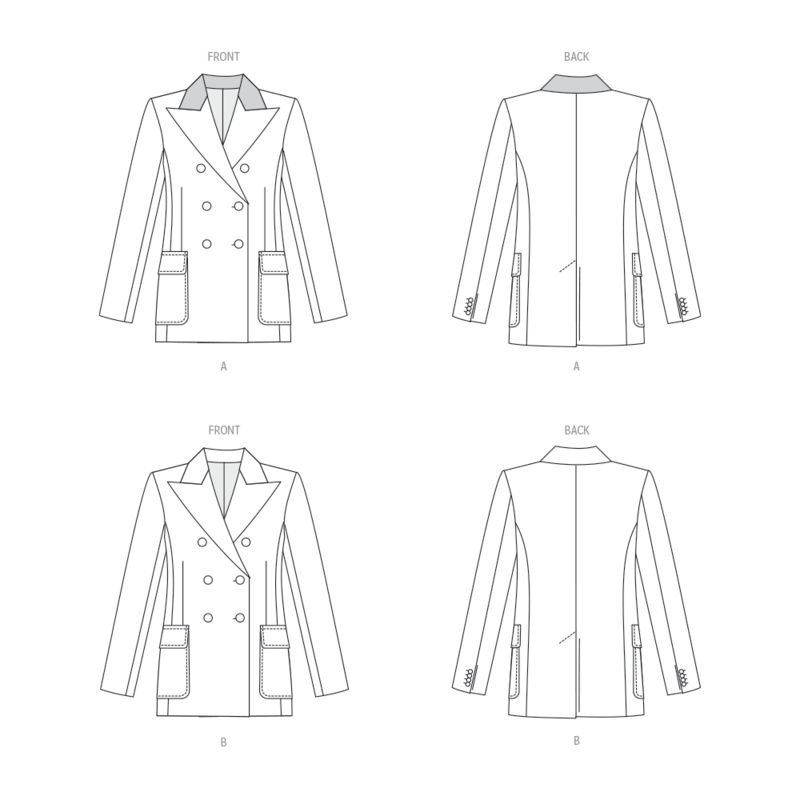 Patron Vogue 1927 B5 - Veste croisée