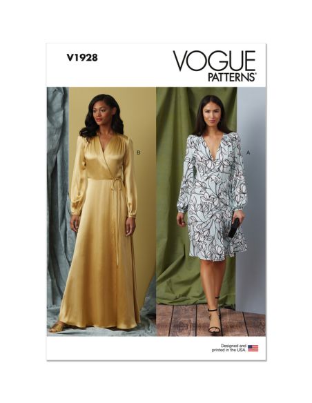 Patron Vogue 1928 A5 - Nuisette raffinée femme