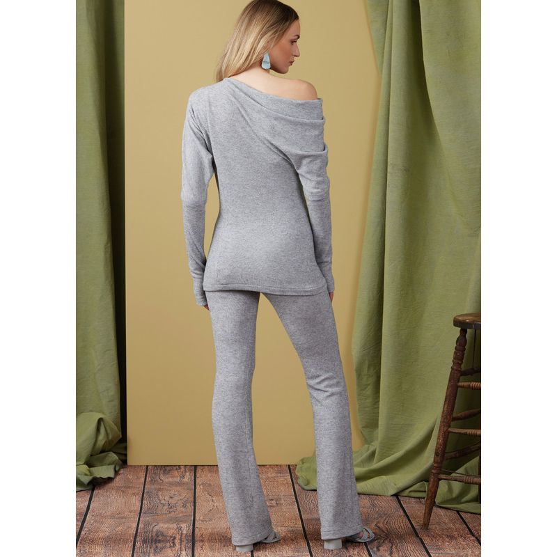 Patron Vogue 1929 B5 - Haut, robe et pantalon en tricot