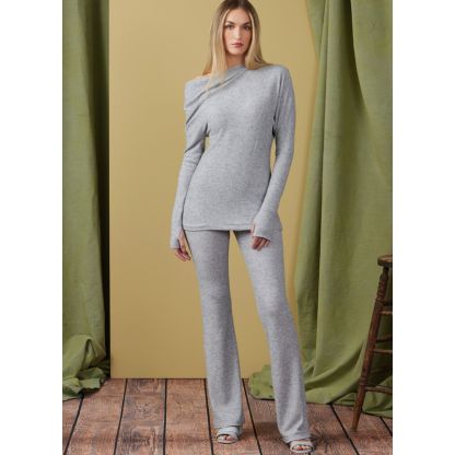 Patron Vogue 1929 Y5 - Haut, robe et pantalon en tricot 2