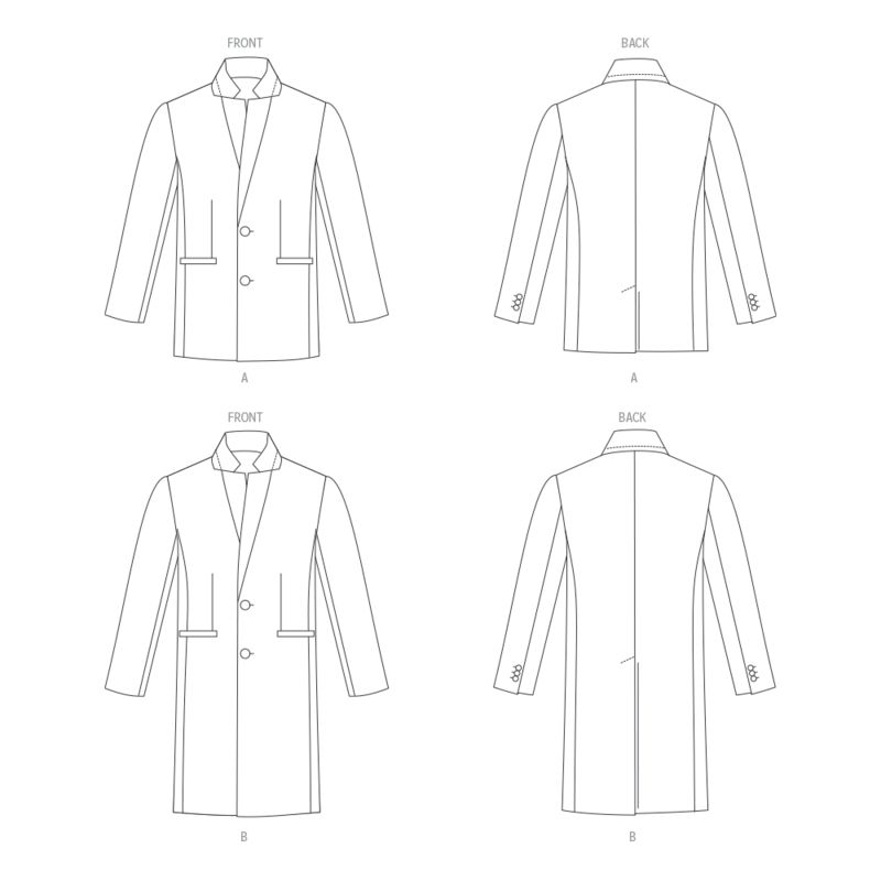 Patron Vogue 1930 MUU - Manteau homme cintré