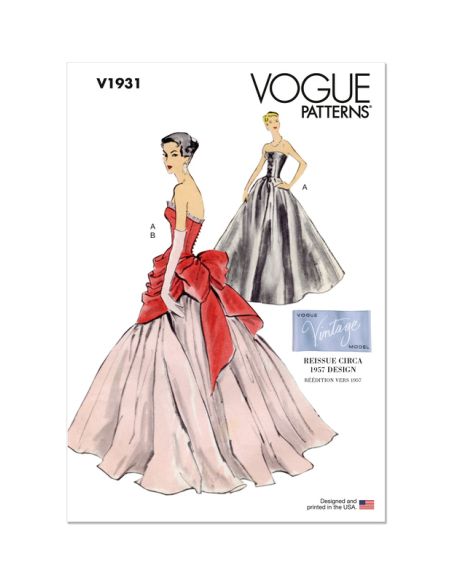 Patron Vogue 1931 B5 - Robe et dessus de corsage