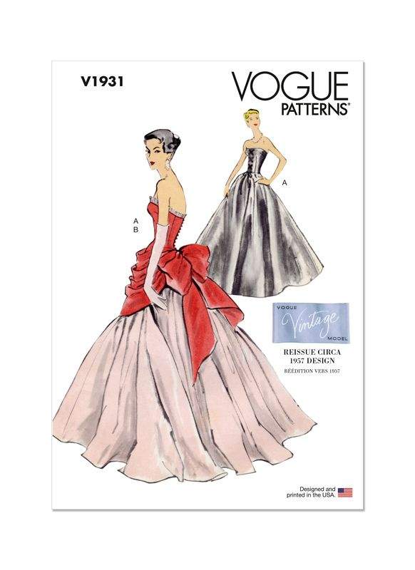 Patron Vogue 1931 F5 - Robe et dessus de corsage