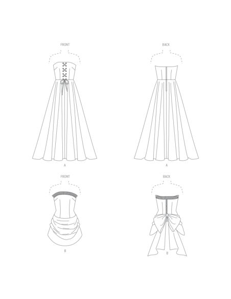 Patron Vogue 1931 F5 - Robe et dessus de corsage