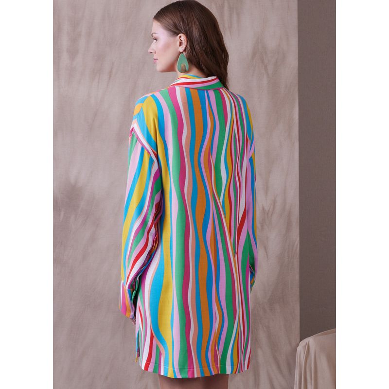 Patron Vogue 1933 A5 - Robe femme trapèze, boutonnage frontal