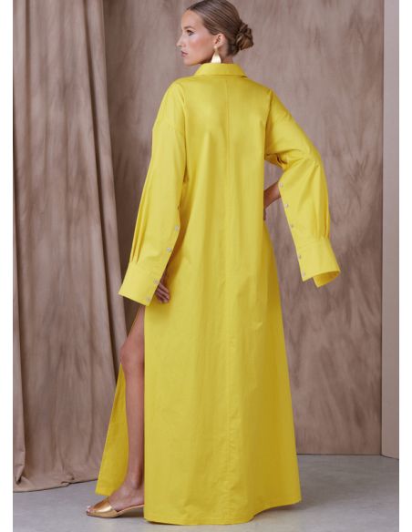 Patron Vogue 1933 A5 - Robe femme trapèze, boutonnage frontal