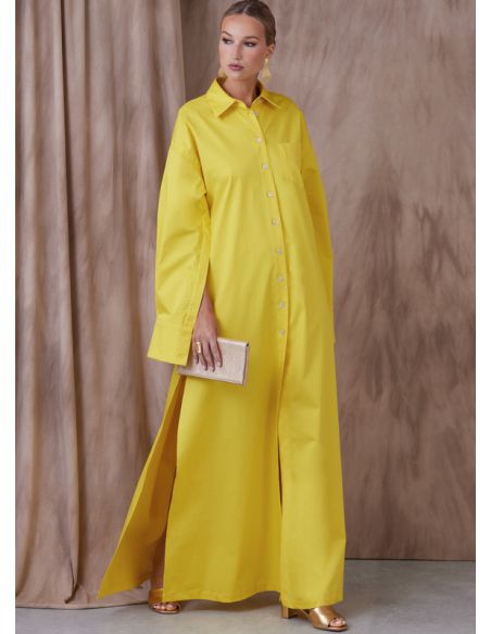 Patron Vogue 1933 F5 - Robe femme trapèze, boutonnage frontal