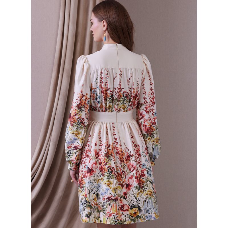 Patron Vogue 1934 B5 - Robe femme avec col