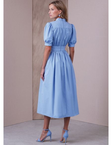 Patron Vogue 1934 B5 - Robe femme avec col