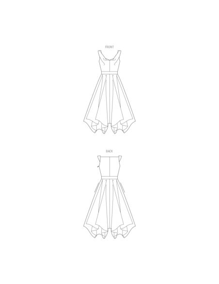 Patron Vogue 1935 B5 - Robe avec corsage dans le biais