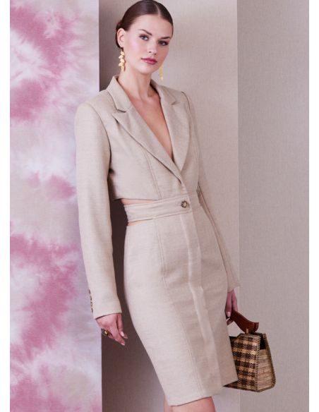 Patron Vogue 1936 A5 - Robe-blazer femme