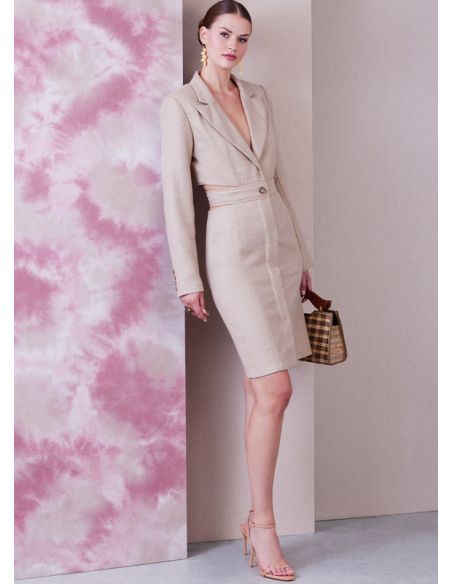 Patron Vogue 1936 A5 - Robe-blazer femme