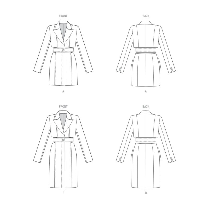 Patron Vogue 1936 A5 - Robe-blazer femme