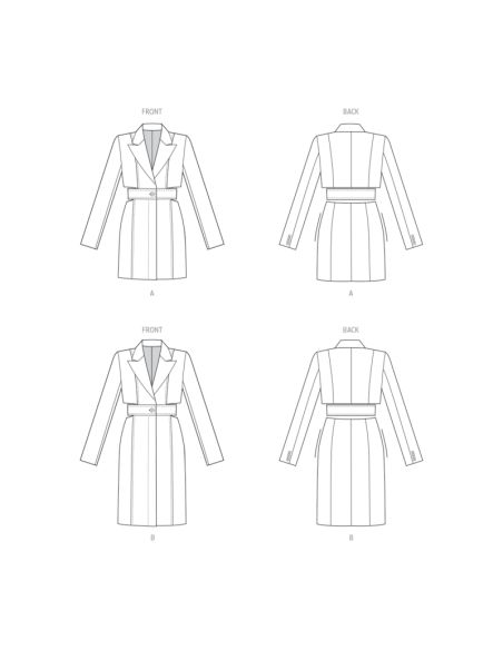 Patron Vogue 1936 A5 - Robe-blazer femme