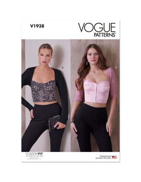 Patron Vogue 1938 Y5 - Haut style corset