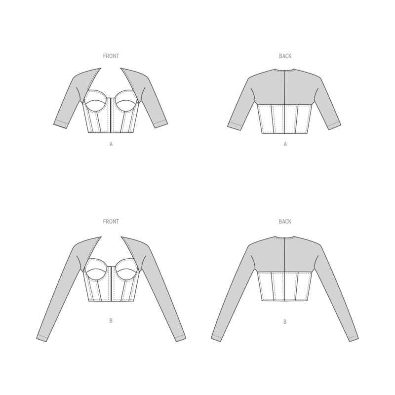 Patron Vogue 1938 Y5 - Haut style corset