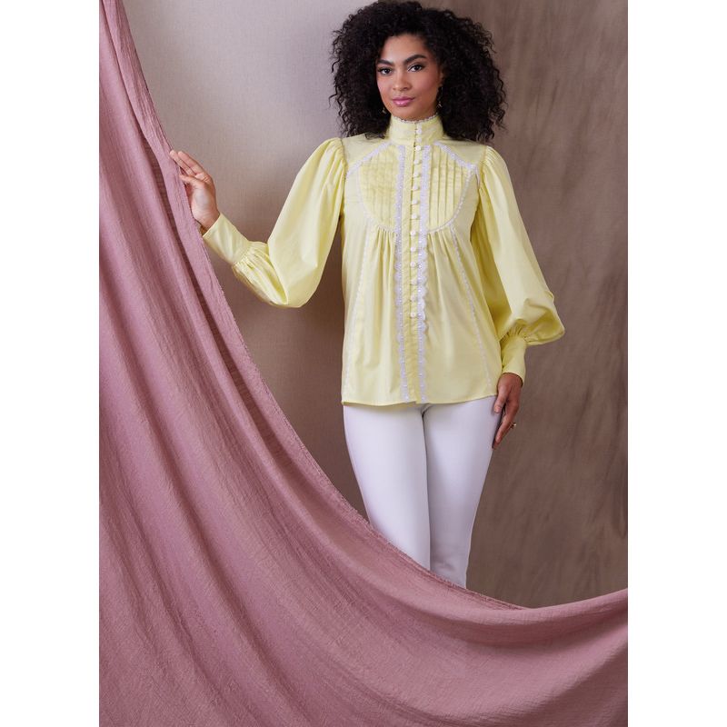 Patron Vogue 1939 B5 - Haut évasé, manches bouffantes