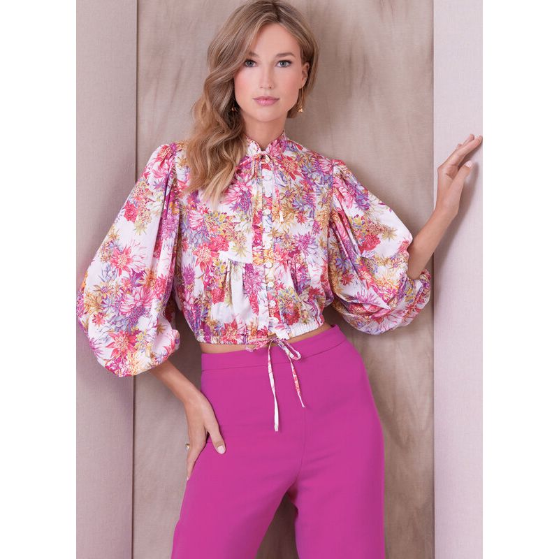 Patron Vogue 1939 Y5 - Haut évasé, manches bouffantes