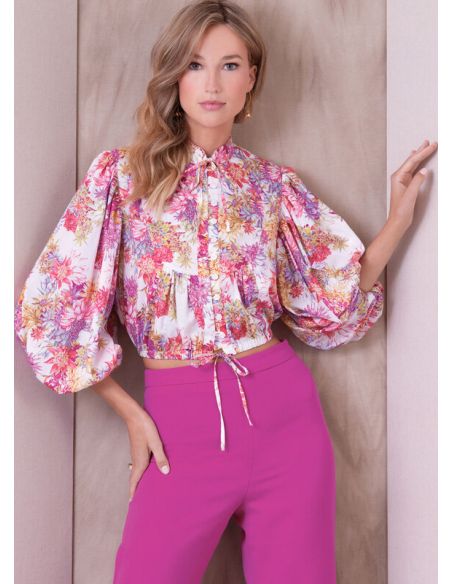 Patron Vogue 1939 Y5 - Haut évasé, manches bouffantes