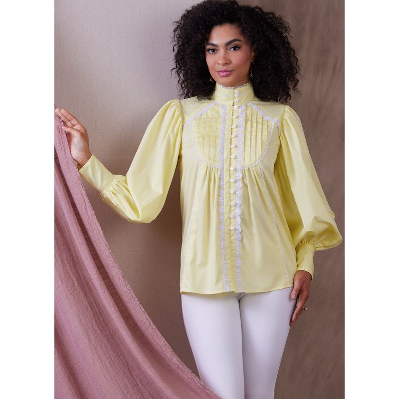 Patron Vogue 1939 Y5 - Haut évasé, manches bouffantes