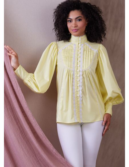 Patron Vogue 1939 Y5 - Haut évasé, manches bouffantes