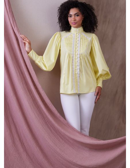 Patron Vogue 1939 Y5 - Haut évasé, manches bouffantes