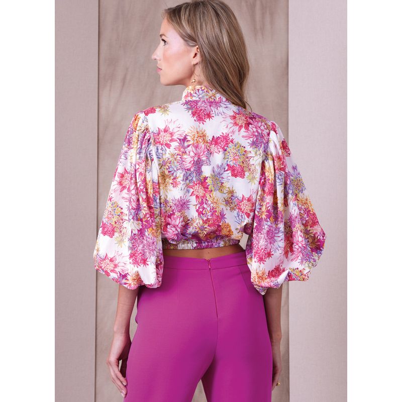 Patron Vogue 1939 Y5 - Haut évasé, manches bouffantes