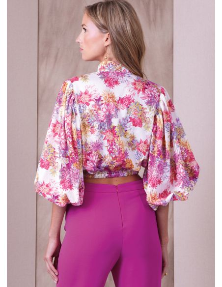 Patron Vogue 1939 Y5 - Haut évasé, manches bouffantes