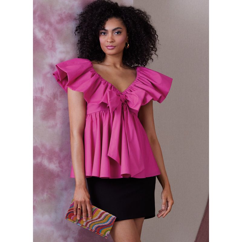 Patron Vogue 1940 F5 - Haut empire doublé