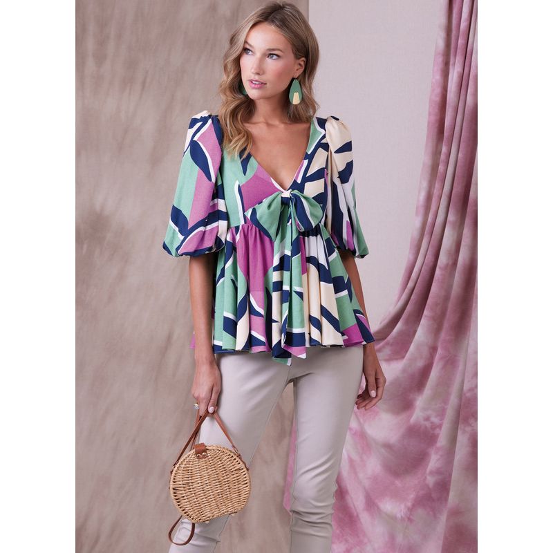 Patron Vogue 1940 F5 - Haut empire doublé