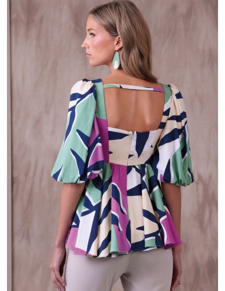 Patron Vogue 1940 F5 - Haut empire doublé