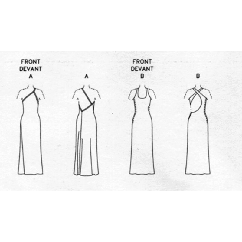 Patron Vogue 1940 F5 - Haut empire doublé