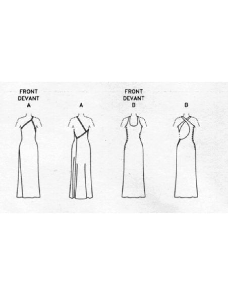 Patron Vogue 1940 F5 - Haut empire doublé