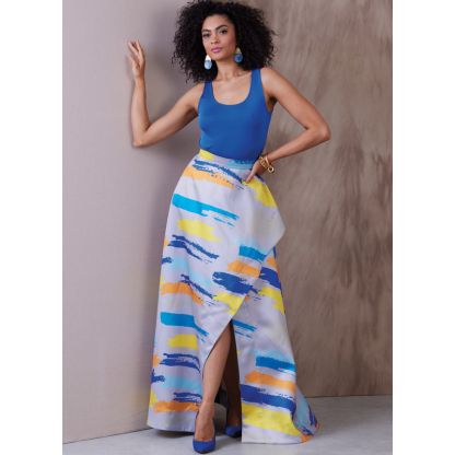 Patron Vogue 1941 B5 - Jupe asymétrique ample 2