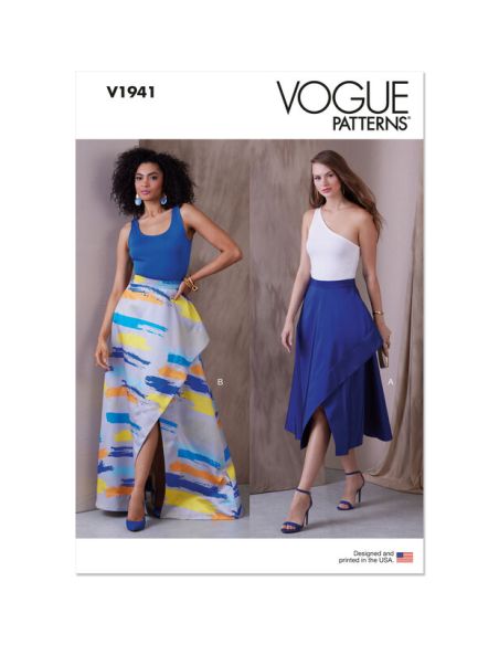 Patron Vogue 1941 Y5 - Jupe asymétrique ample
