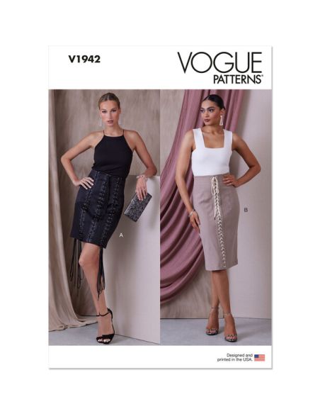 Patron Vogue 1942 A5 - Jupe ajustée