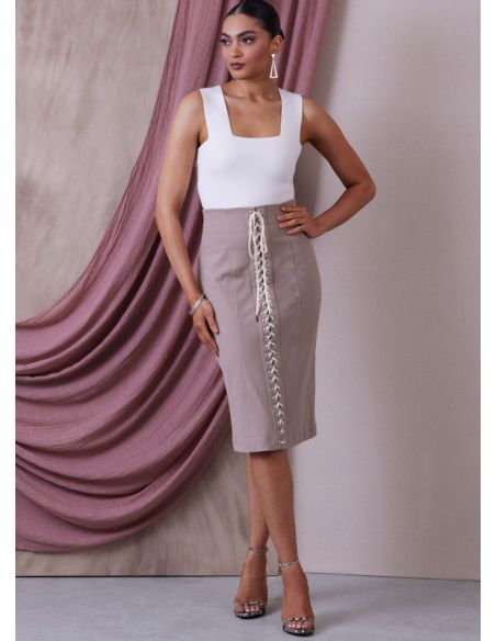 Patron Vogue 1942 F5 - Jupe ajustée