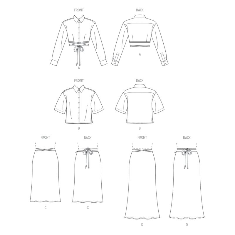 Patron Vogue 1944 E5 - Haut emmanchure basse & jupe