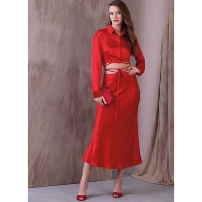 Patron Vogue 1944 E5 - Haut emmanchure basse & jupe 2