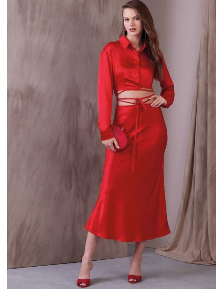 Patron Vogue 1944 E5 - Haut emmanchure basse & jupe