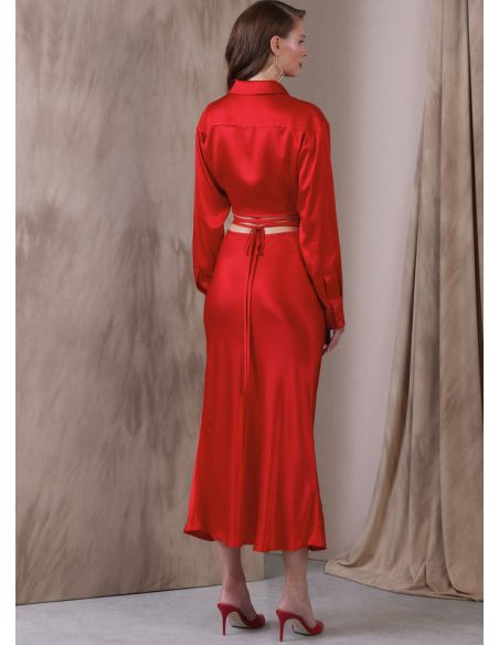 Patron Vogue 1944 E5 - Haut emmanchure basse & jupe