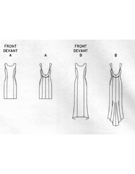 Patron Vogue 1944 E5 - Haut emmanchure basse & jupe